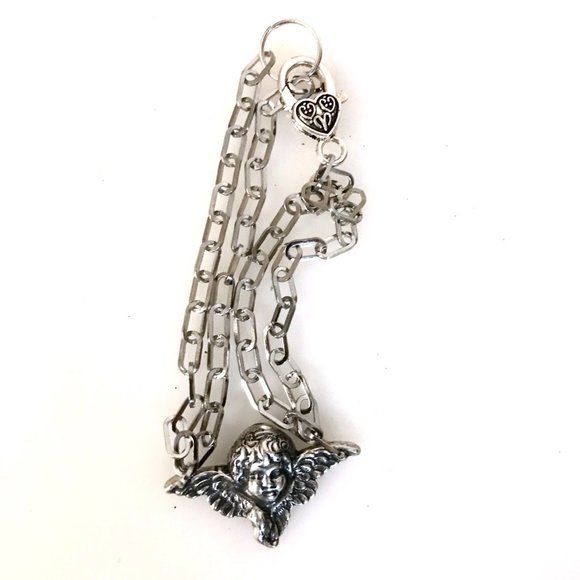 Cherub Angel Bracelet Victorian Silver Ankle Putti - Picture 11 of 12